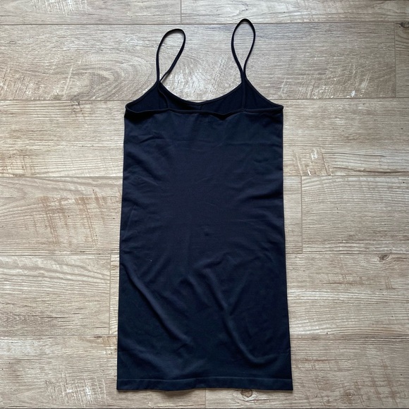 Black Bodycon Spaghetti Strap Dress size o/s - Picture 3 of 4